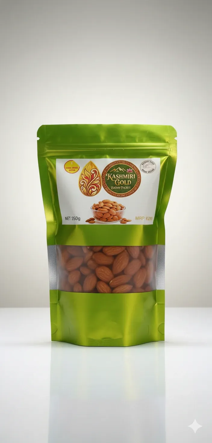 Kasmiri Gold Almonds packet